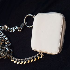 Wallet purse with chain strap